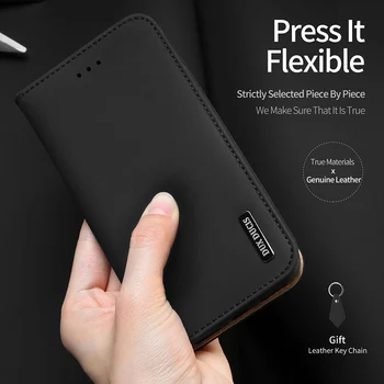 Samsung Samsung Galaxy S20 Plus S10 E Портфейла flip Cover калъф за Dux DUCIS естествена кожа Case за Samsung Galaxy Note 20 Ultra Note 10