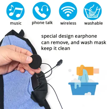 Безжични Bluetooth Слушалки Sleep Mask Лента За Глава Sleep Soft Слушалки Sleeping Eye Mask Слушалки Музика За Xiaomi Umidigi Honor