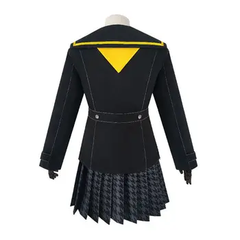 Аниме persona 4 cosplay костюми Kujikawa Rise uniform топ / пола / папийонка училищна форма на рокля, костюм за жените