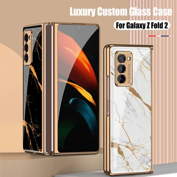 Луксозен Samsung Samsung Galaxy Z Fold 2 5G оцветено стъкло на калъф за мобилен телефон Samsung Galaxy Fold Z Flip по избор на нови приходи