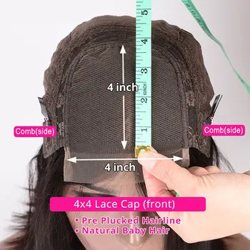 Малайзийские къдрава перуки човешка коса 150% 4x4 дантела закриване на човешки косъм перуки за черни жени 8-26 инча къдрава човешки косъм перуки