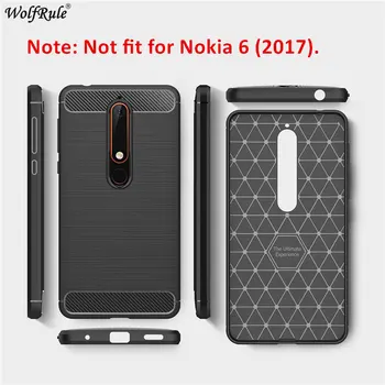За Nokia 6.1 Case Мека Силиконова Здрава Четка Броня Телефон Case За Nokia 6.1 2018 Cover За Nokia 6 2018 Fitted Cases 5.5
