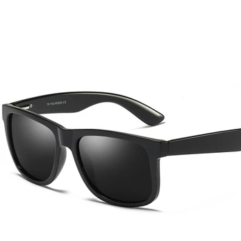 Марка класически дизайн Пролет крак поляризирани очила на Мъже, Жени 2019 шофиране квадратна рамка унисекс слънчеви очила мъжки Goggle UV400