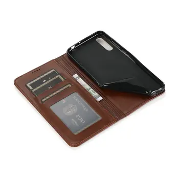 Устойчив на удари калъф Huawei Y8P 2020 Flip Case кожен прост портфейла Card Shell Funda Huawei Y8P Case Huawei Y 8 P Y 8P Y8 P Cover
