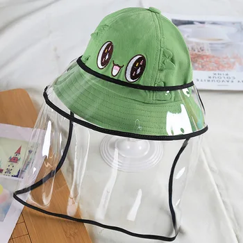 Децата кофа шапка бебе защитен анфас устата щит капак, Маска, шапка, анти плюене капе слюнка прахоустойчив с двойно предназначение солнцезащитная шапка на кутията