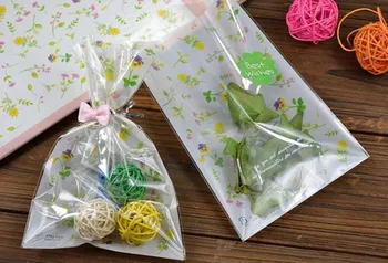 Вземане 100pcs Dream Plants 12*18cm open top candy bag for bakery gift cookie packaging