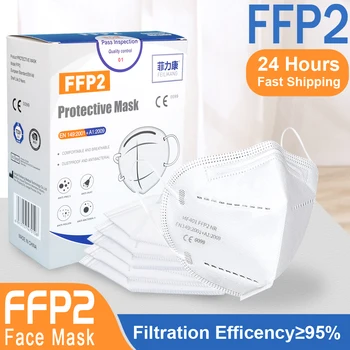 KN95 Mask Safety Respirator Маска FFP2 Лице Dust Masks устата пылезащитная защитно 5 слойная маска kn95 бърза доставка Mascarilla
