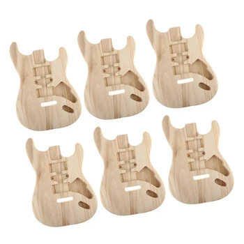 6 x Maple Electric Guitar Body, корпус електрически китари, корпус китара за ST-китара САМ части