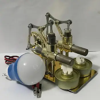 Стирлинг двигател модел двигател топлина двойка образование направи си САМ играчка, подарък за дете занаят украшение Откриването на генератор на физическото просвещението