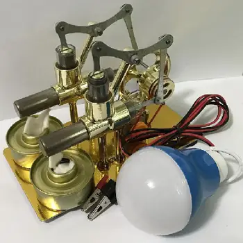 Стирлинг двигател модел двигател топлина двойка образование направи си САМ играчка, подарък за дете занаят украшение Откриването на генератор на физическото просвещението