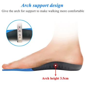 Премиум ортопедична стелка за плоски крака арочная поддръжка на ортопедични обувки подметка стелки за краката на мъже, жени O / X крак фиксирана грижа за краката