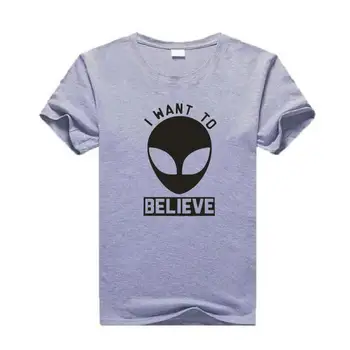 Аз Искам Да Вярвам Alien Printed Women Tshirt Нло Space Science Harajuku Shirt Tee Shirt Femme Harajuku Смешни T Shirt Women Tops