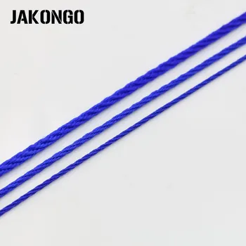 JAKONGO 1.5 мм кръгли плетени найлонови въжета за струнна въже за бижута във струни за гривни и гердани