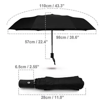 Мода мъжете бизнес Чадър за Audi за Mercedes Benz за BMW емблема за VW дъжд чадър портативен сгъваем чадър авто притурка