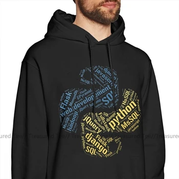 Разработчик hoody Python програмист качулки дълги мъжки пуловер hoody син памук XXXL свободни есенни ежедневни блузи