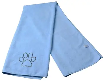 SUNLAND Микрофибър куче котка кърпа домашен любимец кърпи за баня са Супер меки абсорбиращи куче сушене на кърпи с бродирани лапой на печат от 16 инча x 40Inc