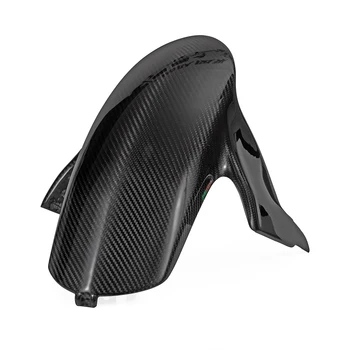 1 Комплект Въглеродни Влакна Предната И Задната Броня Калник На Задно Колело Шушу Блясък И Аксесоари За Мотоциклети Ducati Panigale V4 2018 2019