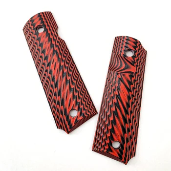 2Pieces Tactics 1911 Grips Red G10 Handle Grips Patch Custom Grips CNC Handle Grips аксесоари