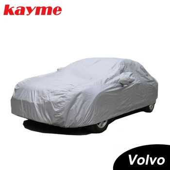 Kayme пълен автомобил покрива прахоустойчив, открит и закрит UV сняг устойчиви защита от Слънцето полиестер капак универсален за Volvo
