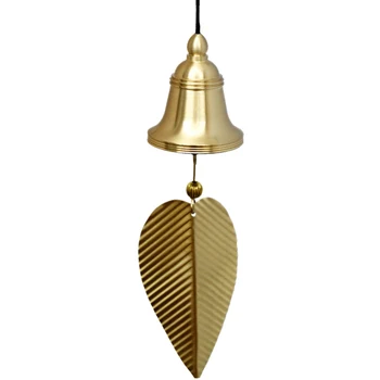Съвременен китайски стил на камбанките и аксесоари Фън шуй реколта украса на стаята за Коледа малка камбана Златен лист