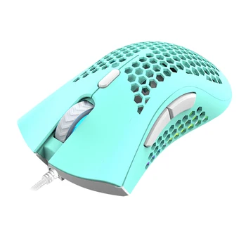 7 бутона геймърски мишки Q8 LED Desktop Computer RGB 7200dpi выдолбленная жичен мишката за битови компютърни аксесоари