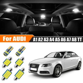 За Audi A1 8X A2 8Z0 A3 8L 8V 8P A4 B5 B6 B7 B8 A5 8T A6 C5 C6 C7 A7 4G A8 D2 D3 TT TTS 8N 8J Allroad C5 комплект LED вътрешно осветление