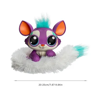 Плюшен играчка Lil Gleemerz Acousto-optic Touch Interactive Пет Magic Color Tail Fox Figure Model Играчки Детски Christmas Gifts