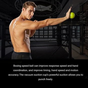 Боксова Quick Puncher Reflex Топка Боксова Speed Ball for Muay Thai MMA Training Workout for Sports професионално фитнес оборудване