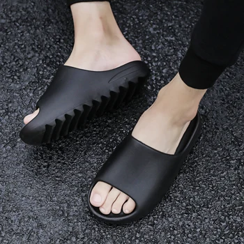 ВЭХ пързалки мъжете 2020 мода лято гумени чехли за мъже меки външни мъжки чехли, плажни обувки с отворени пръсти сандали жени