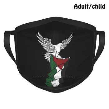Безплатна Палестина Палестинския Флаг Птица Орел Палестина Е Най-Добрият Подарък Забавен Принт Множество Маска За Лице Палестина Безплатна Палестина