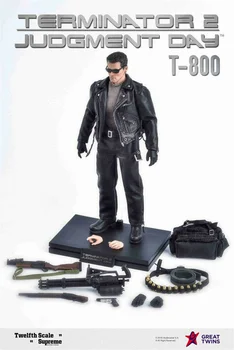 1/12 scale T800 Arnold Schwarzenegger Terminators 2 Judgenent Day Full Action Figure for Collection