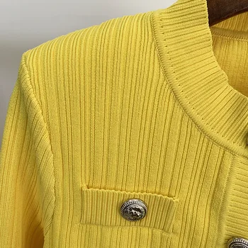 HARLEYFASHION тънък темперамент на жените пуловер, жилетка палто с дълъг ръкав однобортный кратко топ облекло 3 цвята