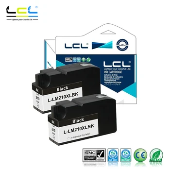 LCL 210XL 210 XL (2 бр Black) тонер Касета е съвместима за Lexmark OfficeEdge Pro4000c 4000 5500 5500t