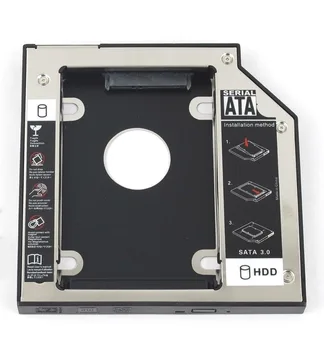 WZSM NEW 9.5 mm SATA 2nd Hard Disk Drive SSD HDD Кутийка за Dell Precision M4800 M6800 M4600 M6400