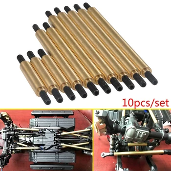 YEAHRUN 10pcs Metal Steering & Suspension Linkage Upgrade Kit for 1/10 RC Crawler TRAXXAS Trx-4
