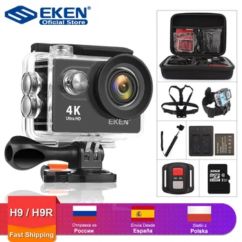 EKEN H9R H9 Action Camera 4K Ultra HD 30fps WiFi 2.0-инчов 170D подводен водоустойчив каска, камера за запис на видео Sport Cam