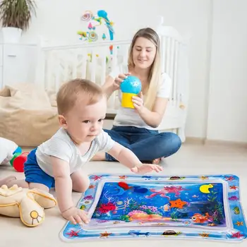 2019 Горещо лято спортни зали мат Baby Kids Water Playmat надуваем сгъсти PVC младенческий фитнес зала Playmat играчки дете забавно дейността на център за игра