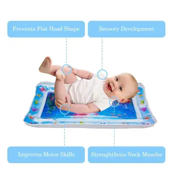 2019 Горещо лято спортни зали мат Baby Kids Water Playmat надуваем сгъсти PVC младенческий фитнес зала Playmat играчки дете забавно дейността на център за игра
