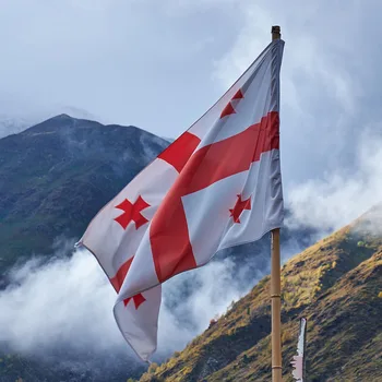 Флаг на Република Грузия 3*5 фута закрит Открит международен банер флаг на Грузия национален флаг флаг градина