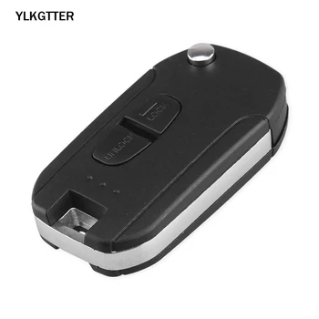 YLKGTTER 2 бутона промяна смарт ключ за кола Shell за Mitsubishi L200 Montero Pajero, Shogun Triton популярен флип Floding Key Case
