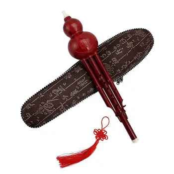 Muspor Китайската традиционна тиква Hulusi Тыквенная флейта C/Bb професионален етнически музикален дървен духов инструмент за начинаещи подаръци