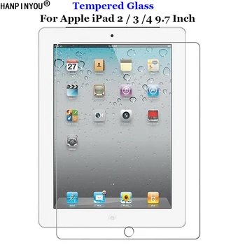 За Apple iPad 2 / 3 / 4 A1395 A1396 A1397 A1416 A1430 A1403 A1458 A1459 закалено стъкло 9H 2.5 D премия защитно фолио за екрана