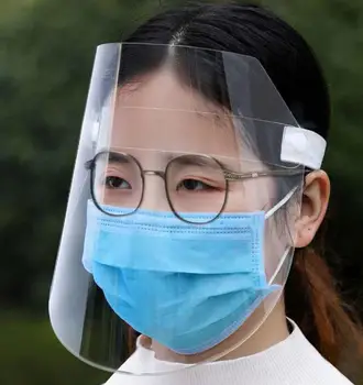 Част 2 защитни маски прозрачна защитна маска ПАТ висока температура устойчива брызгостойкая мъгливо защитна маска за лице