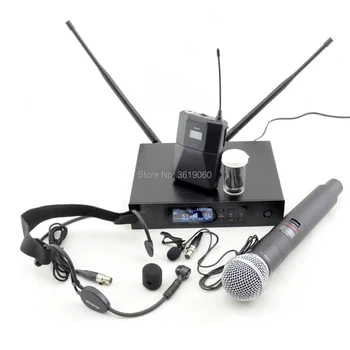 Безплатна доставка, QLXD4/SM-58 626-662 Mhz shurewireless микрофон ,безжичен UHF микрофон