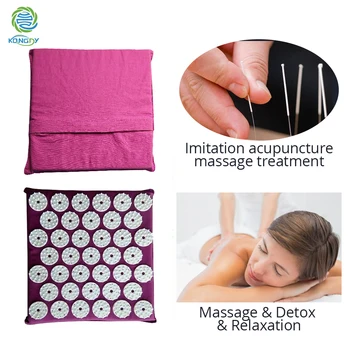 KONGDY акупунктурная Масажна възглавница акупресура килимче за йога акупунктурная Масажна възглавница облекчава болки в тялото и спомага за циркулацията на кръвта