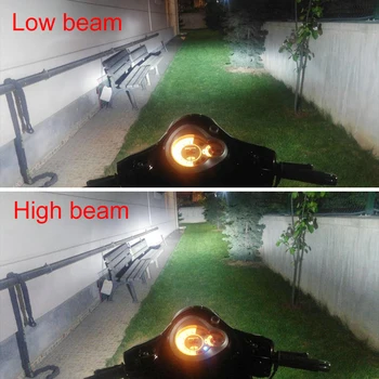 Мотоциклет светлини H4 led светлини лампи с високо къси светлини LED за мотоциклети светлина 24 W 2500LM m3 мини led светлини Moto DC 12v