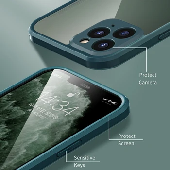 За iphone 11 Pro Max Case 360 пълна защита на двустранно високо стъкло алуминий Case for iphone 11 Pro Case обтегач дизайн на бронята