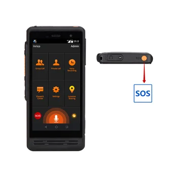 Inrico S300 4G LTE Band POC ПР мрежово Радио, wifi Сим-карта ZELLO / REAL ПР Android Уоки Токи водоустойчив IP67 4600 mah
