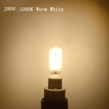 10 бр. / лот Димиране мини G9 LED царевица светлина SMD 2835 лампа за прожектор за полилеи замени 30 W, халогенна лампа, 14 светодиода 110 В На 220 В