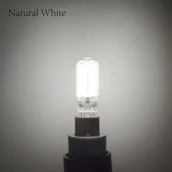 10 бр. / лот Димиране мини G9 LED царевица светлина SMD 2835 лампа за прожектор за полилеи замени 30 W, халогенна лампа, 14 светодиода 110 В На 220 В
